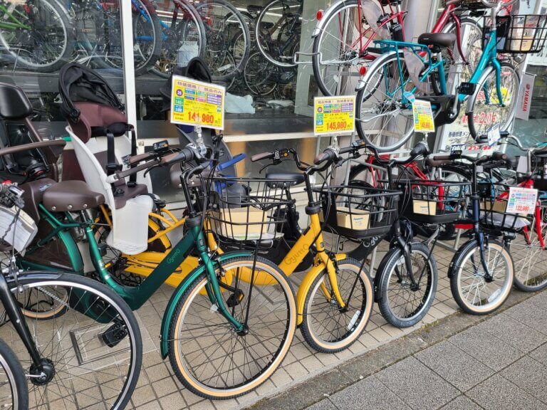 初売り　より安い！　各種こども乗せ電動自転車